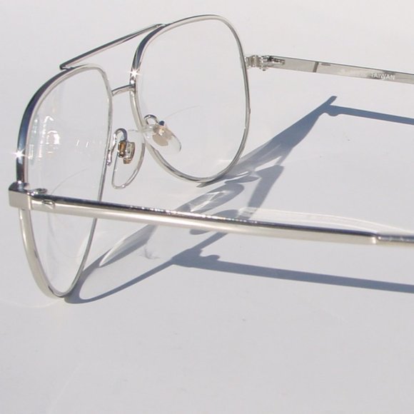 (NWT) Vintage 90's Aviator Metal Bi-Focal Reading Glasses +4.00 - Picture 2 of 4